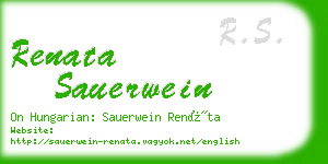 renata sauerwein business card